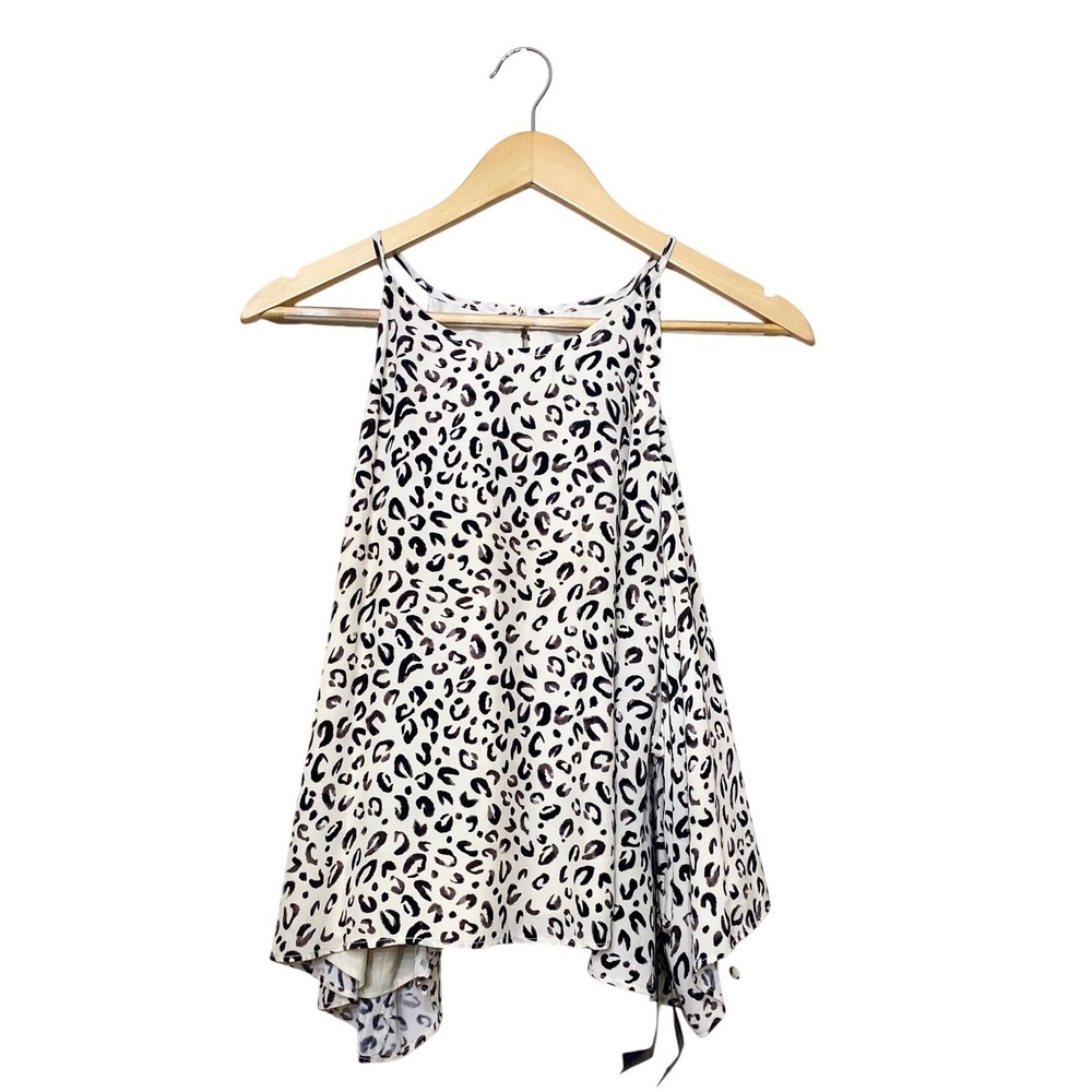 11 Honore Womens Leopard Print Halter Tank Top Plus Size 24 Animal Print Flowy